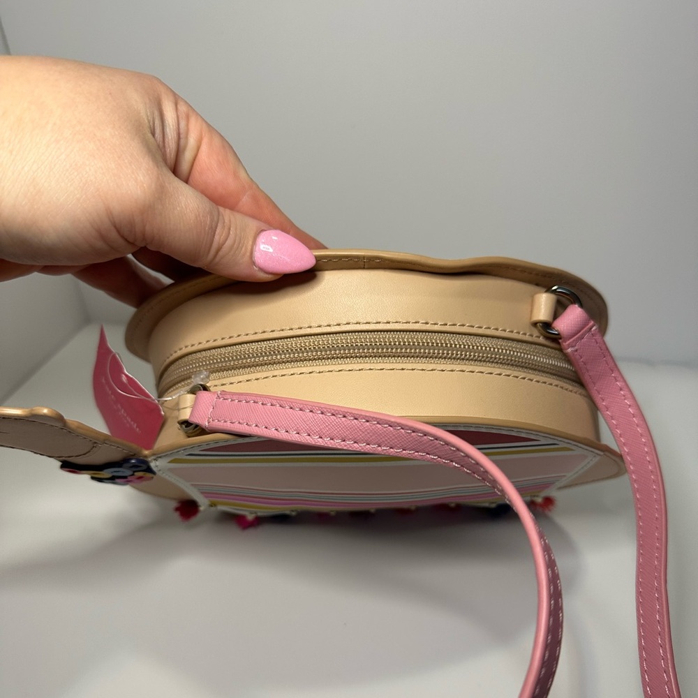 Kate Spade NWT Spice Things Up Camel Multicolor Leather Crossbody - Picture 7 of 16